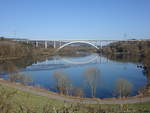 Aussicht auf den Froschgrundsee mit der ICE Brücke bei Weißenbrunn (08.04.2018)