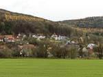 Blick nach  am 29. novermber 2019 in Oberfranken nun mit etwas Sonnenschein.