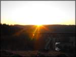 Sonnenuntergang an der Laberbrcke bei Beratzhausen.