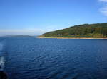 Groer Brombachsee, Blick vom Ausflugsschiff ber den ca.5Km langen Stausee, Okt.2009