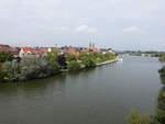 Aussicht auf die Altstadt von Kitzingen in Mainfranken (27.08.2017)