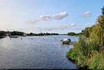 An der Havel in Werder, zwischen Festland und Insel.