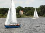 Segeln auf der Havel nahe Wannsee, Sommer 2007