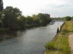 Berlin-Spandauer-Schifffahrtskanal, Blick Richtung Westhafen, Foto vom 3. 9. 2008