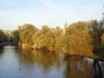 Blick von der Potsdamer Langen Brcke auf die Freundschaftsinsel (31.10.13).