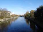 Blick von einer Brcke in Berlin-Moabit auf die Spree am 31.Oktober.2013.