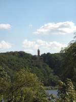 Blick von der Pfaueninsel zum Festland, Sommer 2007