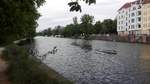 Berlin. Blick auf die Spree von der Uferpromenade des Charlottenburger Schlossparks. Aufgenommen am 04.06.2020.