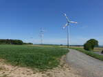 Windpark bei Burg-Gemünden, Vogelsbergkreis (14.05.2022)