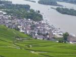 Der Rheingau vom Niederwalddenkmal aus gesehen mit Blick auf Rdesheim & den Rhein. 24.07.2007
www.rheingau.de und www.ruedesheim.de