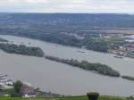 Blick vom Niederwalddenkmal auf Bingen-Kempten.