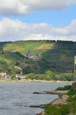 Blick von Lorchhausen aus Rhein abwrts....10.8.2013