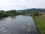 Fluss Fulda bei Mecklar, Landkreis Hersfeld-Rotenburg (04.06.2022)