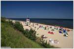 Sommer auf Usedom 2010: Blick ber den Ostseestrand bei ckeritz