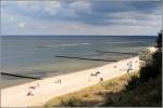 Der Strand am Streckelsberg bei Koserow auf Usedom. 16.08.2005