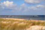 Strand und Seebrcke in Bansin auf Usedom. 26.08.2005