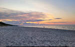 Eigentlich sollte in Zinnowitz der Sonnenuntergang über der Ostsee bewundert werden, aber die Wolken hatten etwas dagegen.