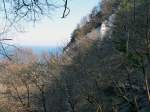 Die Kreidefelsen auf der Insel Rgen. Am 23.April 2009.