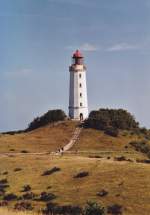 der Leuchtturm auf der Nordseite / Dornbusch von Hiddensee im Sommer 2005