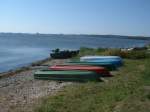 Boote am Strand von Neu Reddevitz am 03.August 2013.