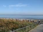 Die letzten Strandkrbe,am 14.Oktober 2013,am Binzer Strand.