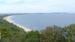 Blick vom Lotsenturm bei Thiessow längs des Strandes in Richtung Göhren (Mönchgut, Rügen, September 2012)