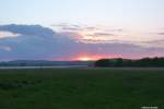 Sonnenuntergang nahe dem Selliner See (Mönchgut, Rügen, Mai 2011)