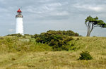 Am Leuchtturmweg auf der Insel Hiddensee. Bild vom Dia. Aufnahme: August 2001.
