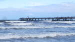 Am Strand von Binz auf Rügen am 19.09.2021.