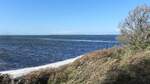 Der Bodden zwischen Wittow und Dranske auf der Insel Rügen am 02.10.22.