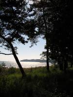 Ein lauschiger Blick ber die Ostsee von der Strandpromenade in Binz.