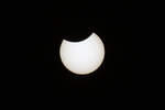 Partielle Sonnenfinsternis mit Sonnenflecken konnten nur für kurze Zeit beobachtet werden, da die Bewölkung stark zunahm.