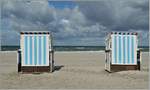 Am Strand von Warnemünde.