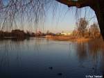 Blick ber den Frankenteich in Stralsund, 12. Mrz 2007.