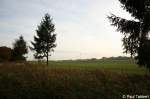 Blick ber den herbstlichen Acker bei Stralsund Andreshof, 13.Oktober 2008.