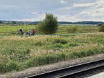 Aussicht vom Bahnhof Sellin in das Hinterland  am 24.