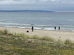 Blick von Binz über die Ostsee in RichtungKreidefelsen am 25. September 2020.