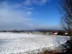 Nordwestmecklenburg, Winterlandschaft bei Wlschendorf mit BAB 20 12.02.2009