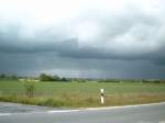 Aufziehendes Gewitter an der BAB 20 bei Sievershagen