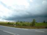 Aufziehendes Gewitter an der BAB 20 bei Sievershagen