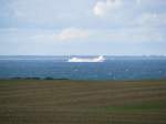 Vor der Kste bei Boltenhagen/Steinbeck, Lbecker Bucht verkehren zahlreiche Fhren, die vom Skandinavienkai aus Lbeck/travemnde kommen, 13.09.2008