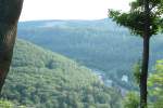 Blick am 05.06.2011 vom Burgberg bei Bad Harzburg ins  Kalte Tal .