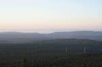 Sdharz, Hainleite und Thringer Wald nach Sonnenaufgang. Blick am 02.10.2011 von der Felskanzel der Achtermannshhe im Harz Richtung Sden.