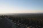 Der Sdharz nach Sonnenaufgang. Blick von der Felskanzel der Achtermannshhe im Harz am 02.10.2011 Richtung Sden.