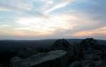 Sonnenuntergang auf der Felskanzel der Achtermannshöhe; Aufnahme vom 16.August 2012...