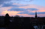 Stimmungsvoller Abendhimmel über Braunlage; Aufnahme vom 19.03.2023...