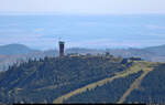 Der kleine Bruder des Brocken, der 971 Meter hohe Wurmberg nördlich von Braunlage, wurde aus 1141 Metern Höhe erspäht.