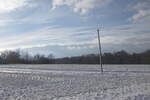 29. November 2023 Winterlandschaft bei Goslar an der Nordharzstrecke.