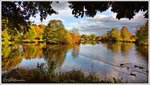 Wiesensee in Lauenbrück, Heiderandgebiet, der See liegt parallel zur Fintau, die wenige Kilometer von hier im Naturschutzgebiet Lüneburger Heide entspringt.