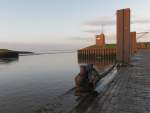 Varel-Dangast: Kein Boot im Hafen am 24.12.2011